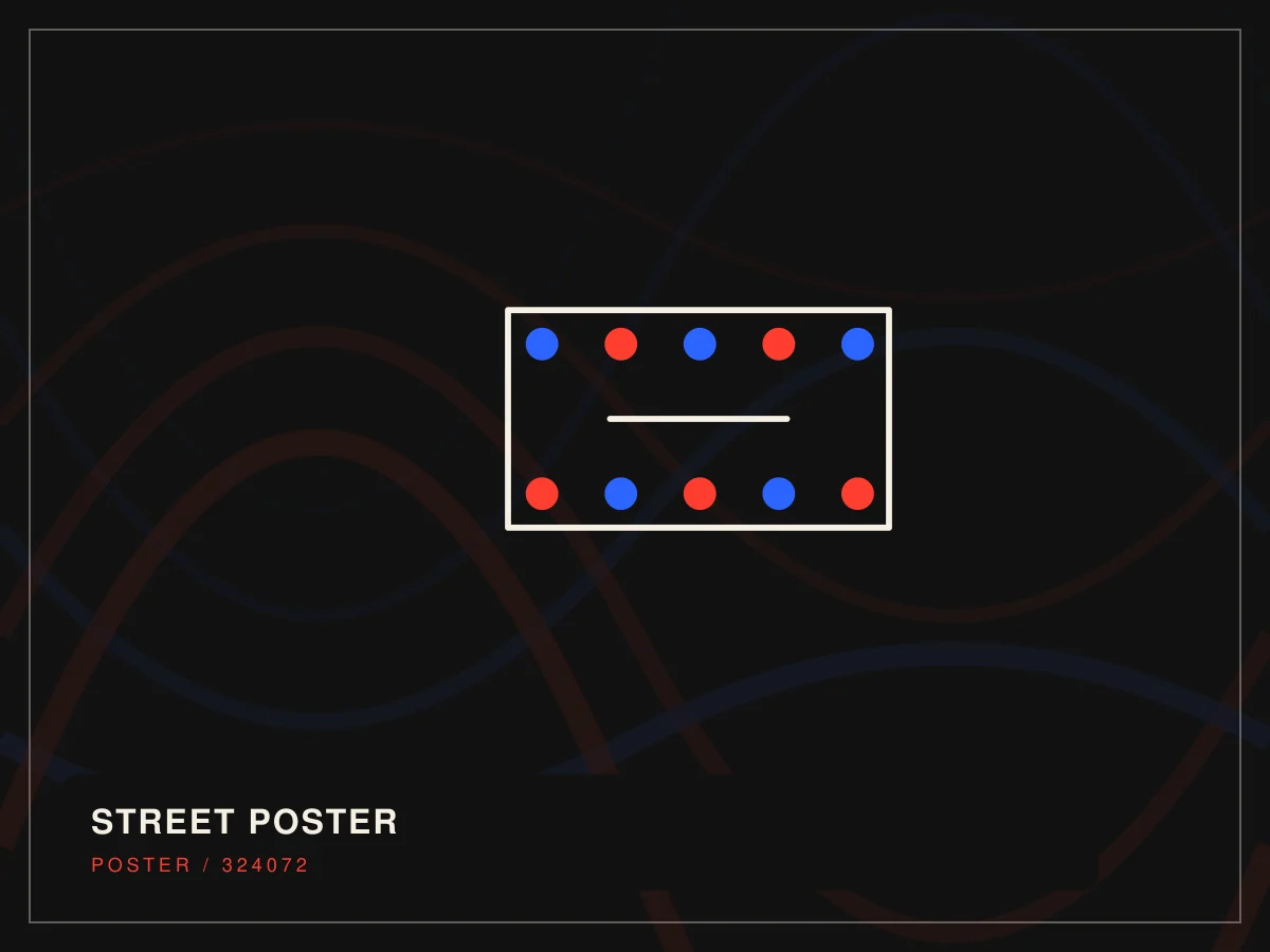 Second abstract visual exploring the commercial character of hitthatshit.com